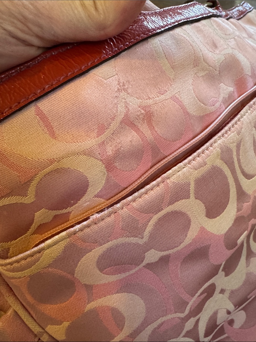 Coach y2k pink optic travel weekender bag with handtag - Picture 10 of 17
